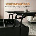 Lift Top Coffee Table, Expandable Coffee Table with Hidden Storage