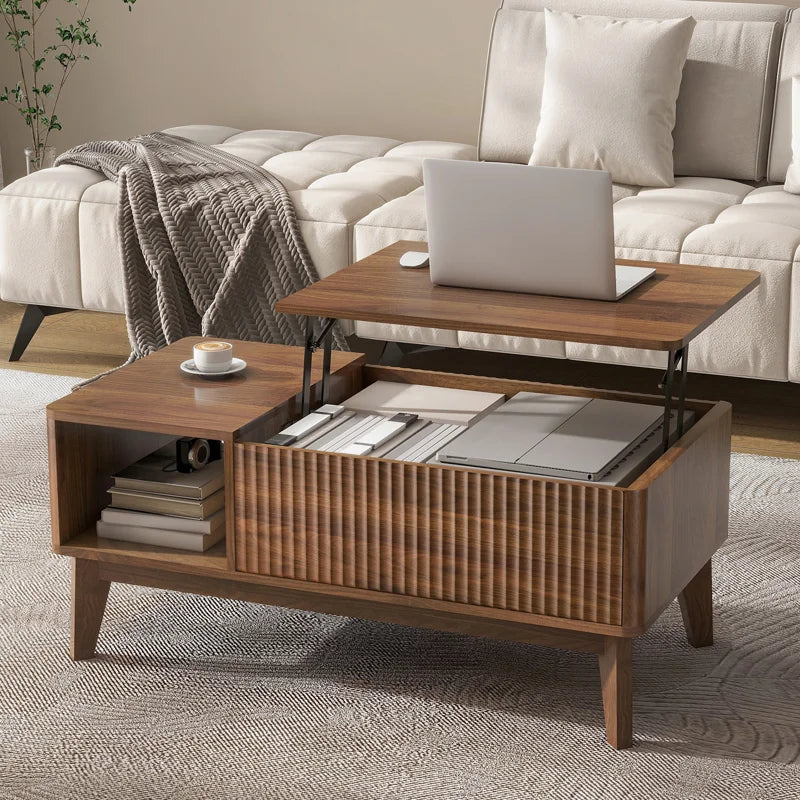 Rhythm Lift Top Coffee Table with Storage, Living Room Table